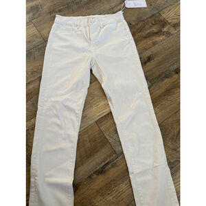 Fidelity White Gwen Crop Jeans 28 inch Waist $209 retail